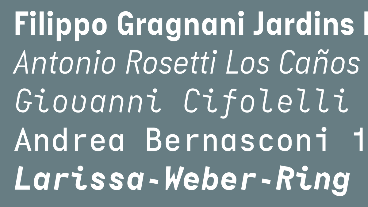 NEW: Piet Sans and Piet Mono from @TypeMatesFonts are a playful pair of constructed typefaces with strange numbers, prominent ink traps, chunky forms, stylistic sets and a vibrant Mono Italic with shapes not simply slanted, but rotated on the baseline! fontstand.com/fonts/piet-mono