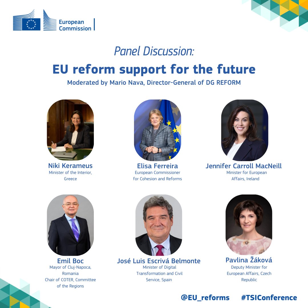 ⚡️We are also happy to announce @CarrollJennifer & @joseluisescriva as new additions to our “EU reform support for the future”, alongside guest speakers such as @ElisaFerreiraEC, @NKerameus, @Emil_Boc & Pavlina Žáková. 📌Register now 👉europa.eu/!QVTVM3