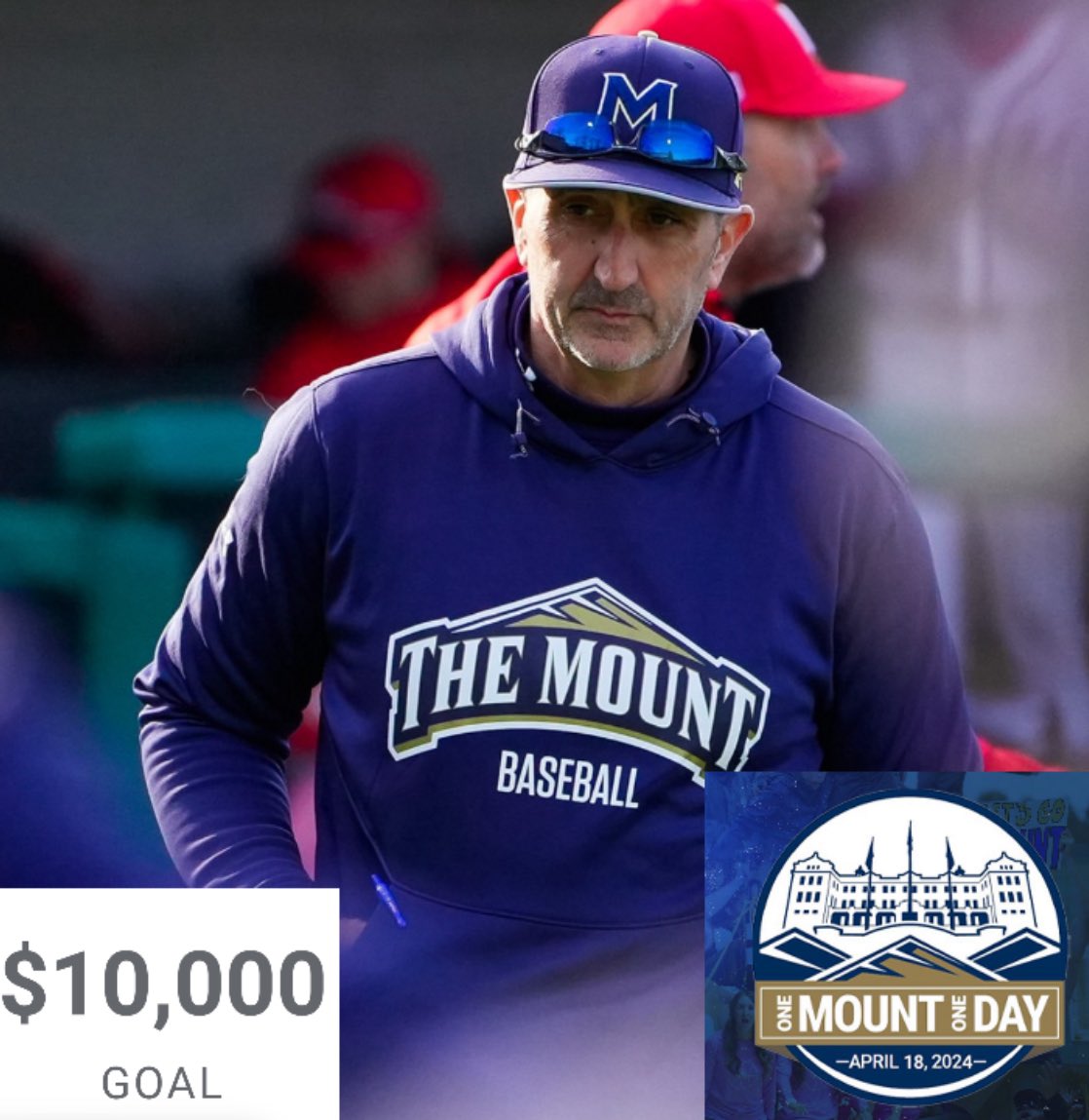 Mount St. Mary's Baseball (@mount_bsb) on Twitter photo We need your support! Please Help us reach our goal of $10,000 on One Mount One Day! Click the Link Below!
<a href="/MountAthletics/">Mount Athletics</a> #GoMount
advancement.msmary.edu/portal/omod202… We need your support! Please Help us reach our goal of $10,000 on One Mount One Day! Click the Link Below!
<a href="/MountAthletics/">Mount Athletics</a> #GoMount
advancement.msmary.edu/portal/omod202…