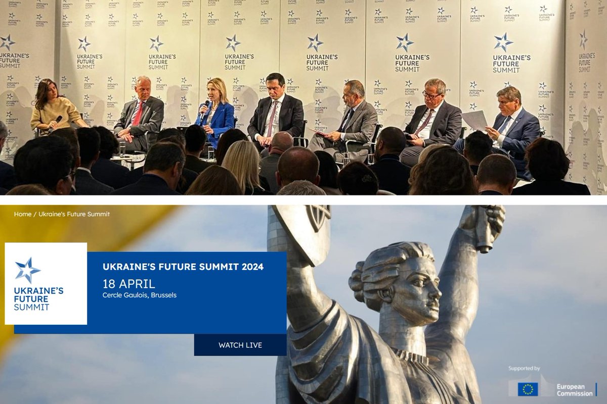 At the Ukraine Future Summit #UFS2024 with @GertJanEU , Volker Oel, @VVChentsov , Markus Beyrer, @ambdlacecilia , @mariatad  discussing the role of business in 🇺🇦 recovery, investment mobilization & future plans for 🇺🇦 integration with 🇪🇺.