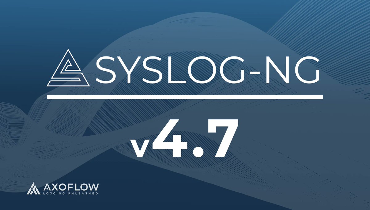syslog-ng 4.7 is out with better OpenTelemetry performance, gRPC improvements, new metrics, and more!

axoflow.com/?p=7035