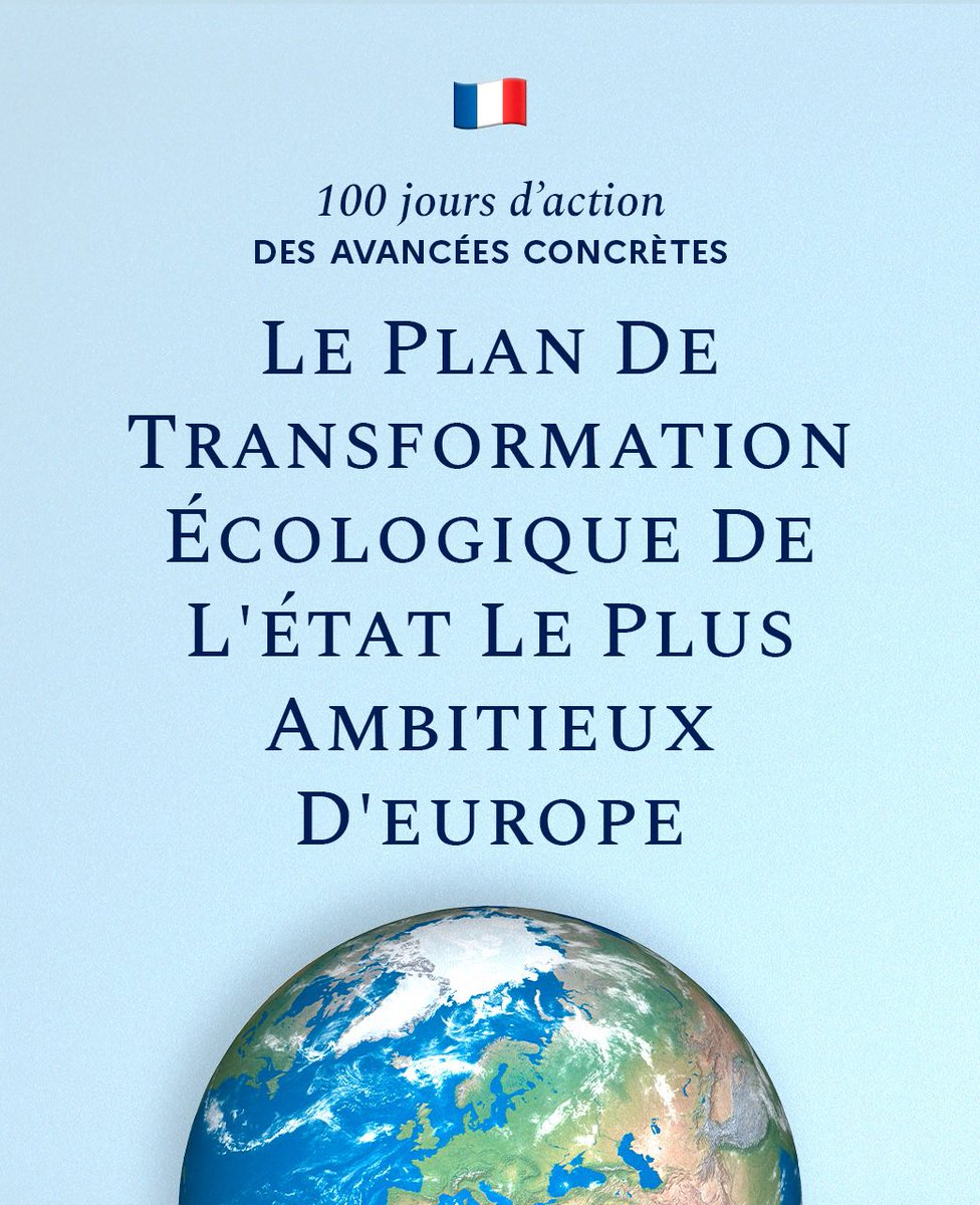 Mobilités douces, achats publics écoresponsables, meilleure alimentation pour les agents, réduction de la consommation énergétique des bâtiments publics. Le Gouvernement déploie sa méthode du premier au dernier mètre : l’écologie à la française. 🌱♻️ Un objectif : des