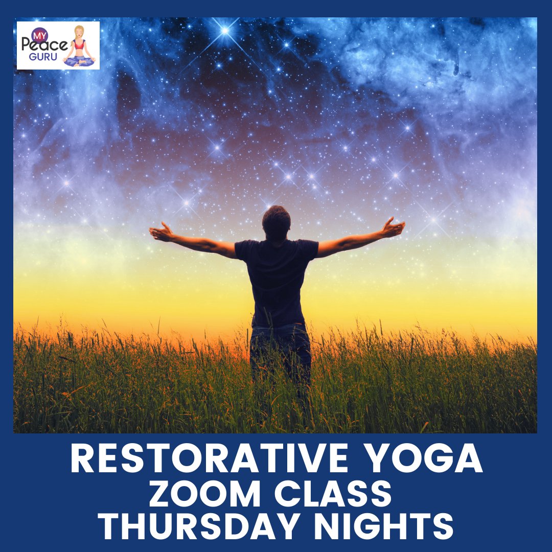 #RestorativeYoga is our most restful #yoga class, allowing the body-mind-spirit to completely reset and regenerate. Join us Thursday nights via Zoom for classes with Alison. #yogalife #yogaeverydamnday #getonyourmat #onlineclass #namaste #selfcare bit.ly/3qbfJQt