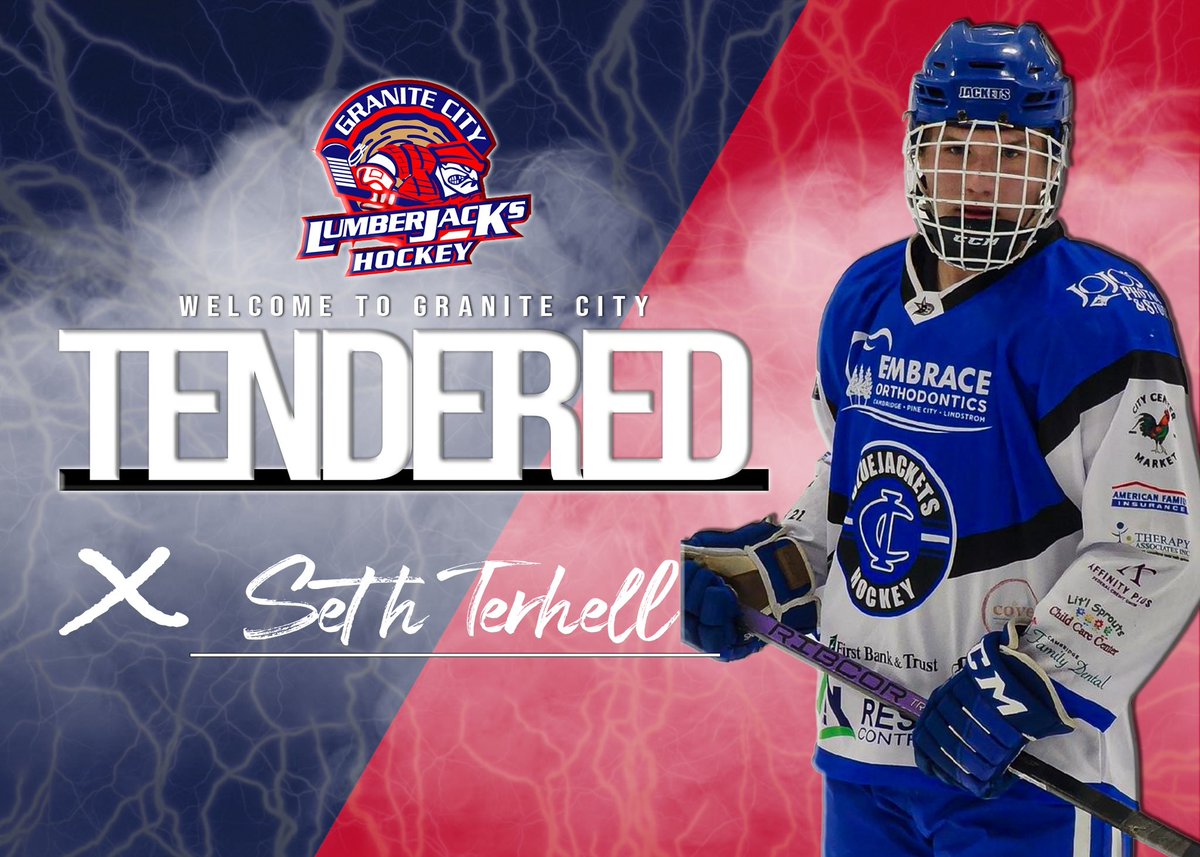 🚨TENDER ALERT🚨 We are excited to announce the tender signing of Cambridge/Isanti HS Forward, Seth Terhell! Last year, Terhell played for Cambridge/Isanti HS where he posted 28 goals and 21 assists in 27 games. Head Coach DJ Vold had this to say about Terhell signing with the