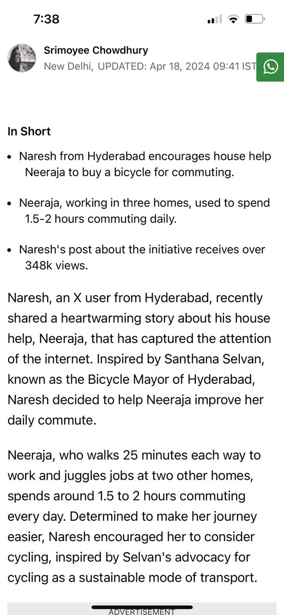 Thank you @IndiaToday for amplifying this noble act by @TopDriverIndia This act has impacted at Micro level: #Freedom #Liberty #Empowerment #Economy #Productivity #Health #Happiness #Welfare #Family #Affordability #Accessibility Macro level: more got inspired with this