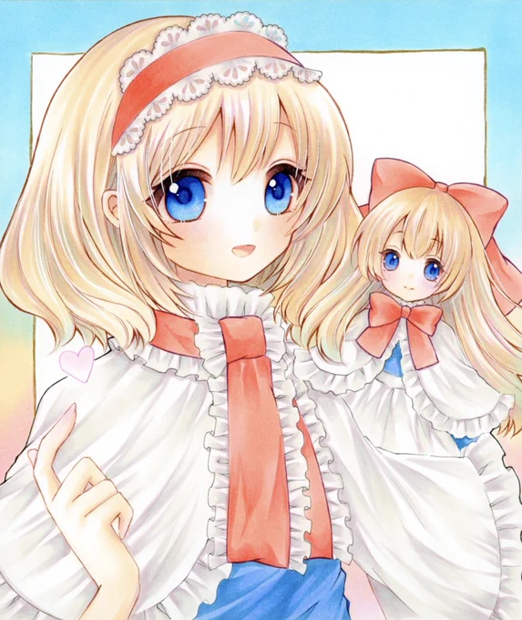 春例た44ab委託していただきます*中色紙*東方Projectアリス・マーガトロイド 