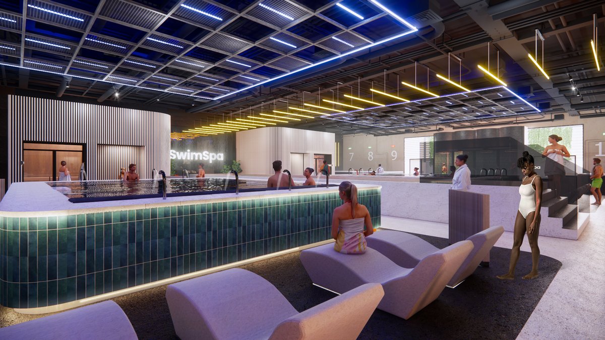 leonard_design's tweet image. We&apos;re thrilled to be part of the team developing SwimSpa&apos;s environment &amp;amp; brand. Integrating physical health, mental well-being, education, #accessibility, and convenience, and this marks another milestone in developing our work in the #leisure and #wellbeing sectors.