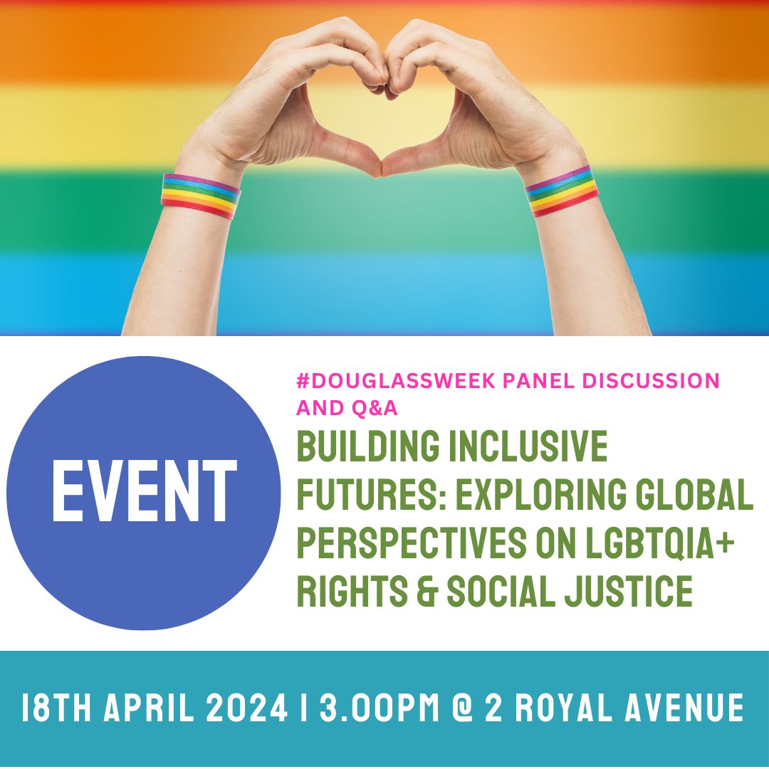 JOIN US LIVE AT @2RoyalAvenue NOW for an amazing panel about #lgbtqiaplus rights and social justice as part of #DouglassWeek2024! 😍