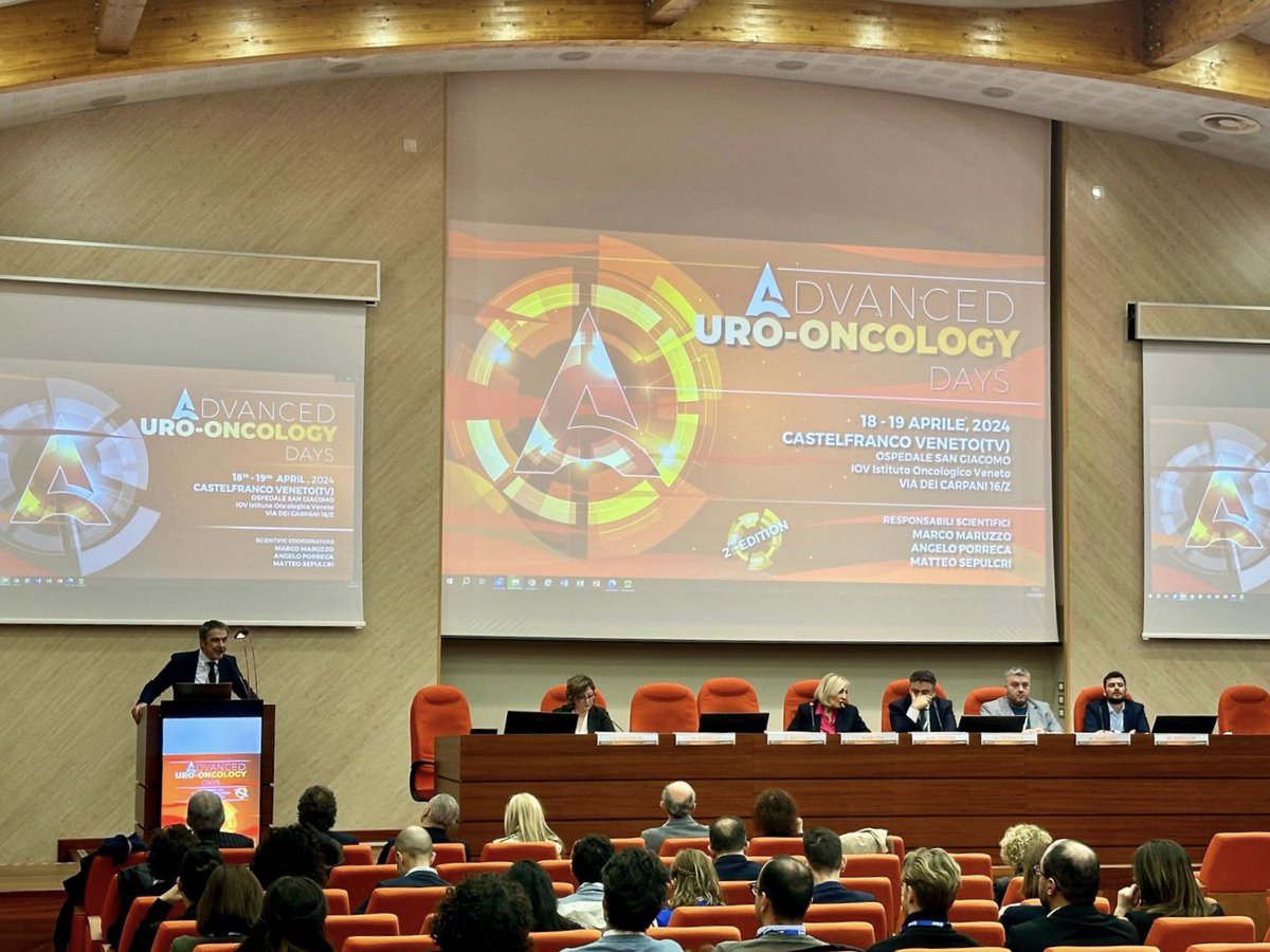 Grande successo per la 2° edizione del congresso ‘Advanced Uro-Oncology’ a Castelfranco Veneto. 
Responsabili Scientifici: Dott. Marco Maruzzo, Prof. Angelo Porreca, Dott. Matteo Sepulcri. @therealmarcodoc @PorrecaAngelo @mat_sepu
#Oncologia #Urologia #Radioterapia