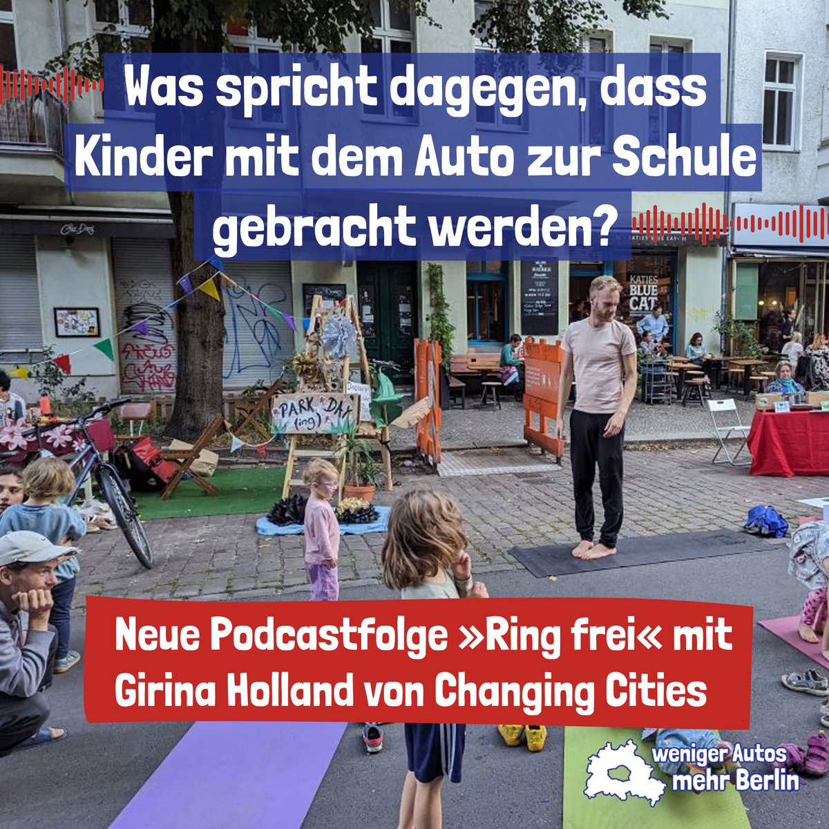 Hört in unsere Podcastfolge zur Schulstraßen-Kampagne! Was bringt es Kindern selbst zur Schule zu laufen oder radeln? Wie können wir aktive Mobilität von Kindern fördern? podcasters.spotify.com/pod/show/ve-be… #Podcast #Kinder #Schule #Mobilität