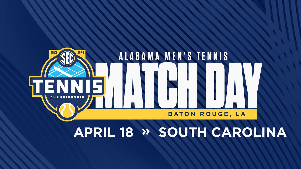 Ready To Roll 😤 🆚South Carolina 🕑2 p.m. CT 📍 Baton Rouge, La. 🏟LSU Tennis Complex 📺lsusports.net/tennisvideo/ 📈statbroadcast.com/events/statbro… 🎟lsusports.evenue.net/events/SECT #RollTide