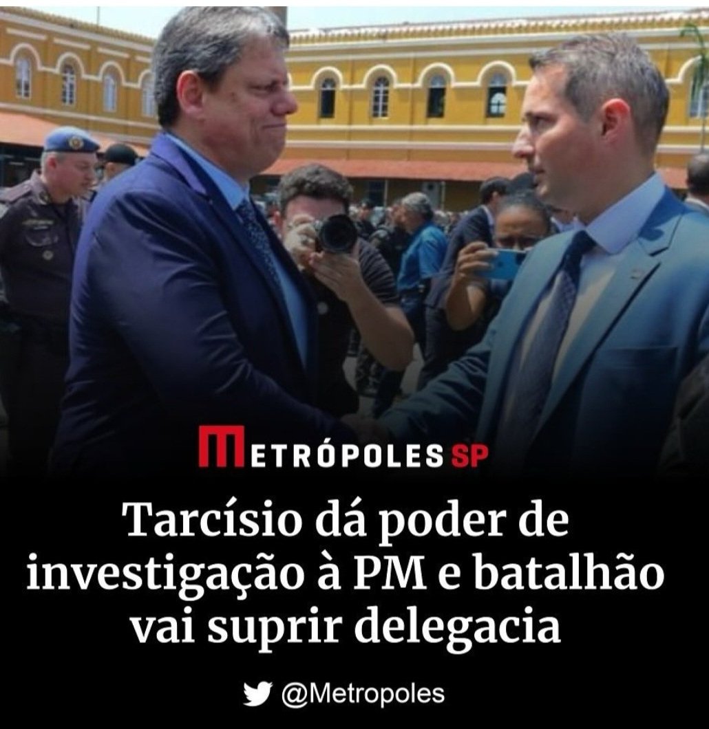 Armando as forças de segurança, igualzinho na época da ditadura.