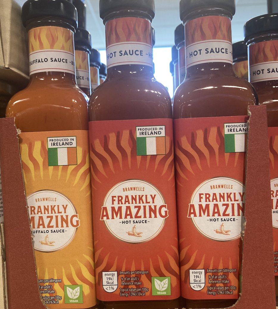 We'd love to spend a day working for Aldi in their 'renaming popular brands with our own version' department. Here's their take on Frank's Hot Sauce... beautiful. No notes. What's your favourite supermarket own-brand rip-off name?