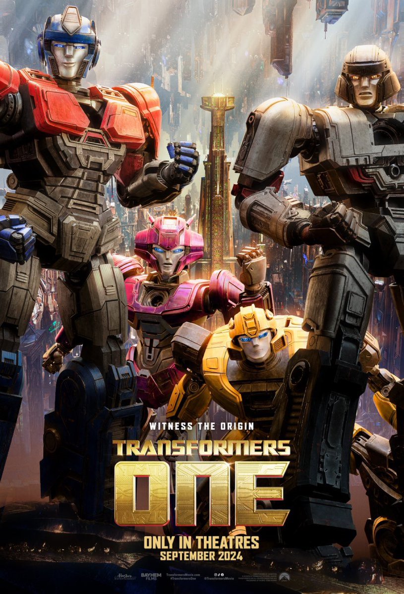 #TransformersOne | Official poster. In theaters on September 20, 2024.