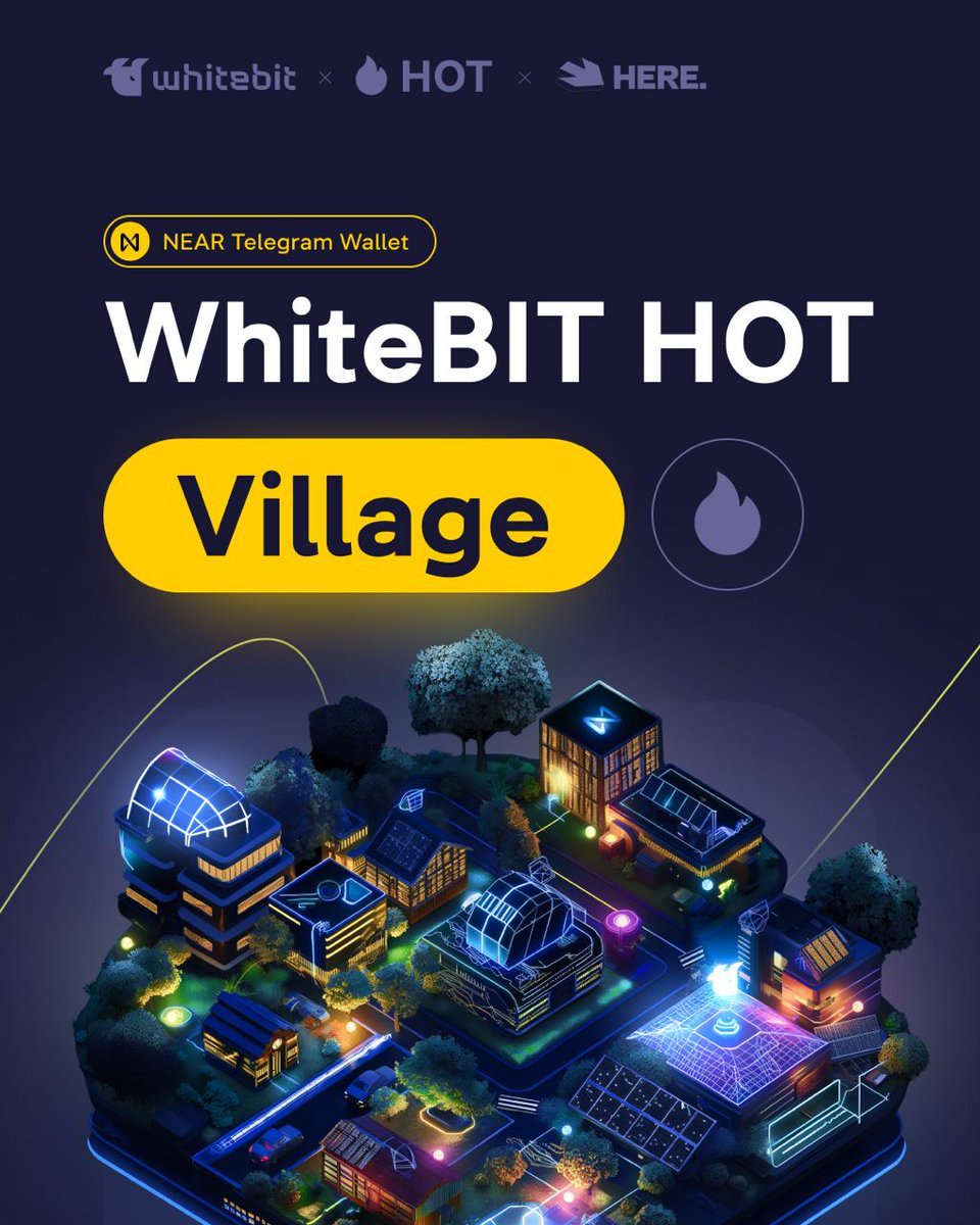 Great news! 🔥😎 We're excited to announce that as part of our cooperation with @here_wallet @hotdao_ , we've created a cozy WhiteBIT village in the world of $HOT and became the first CEX who did it! 🤟