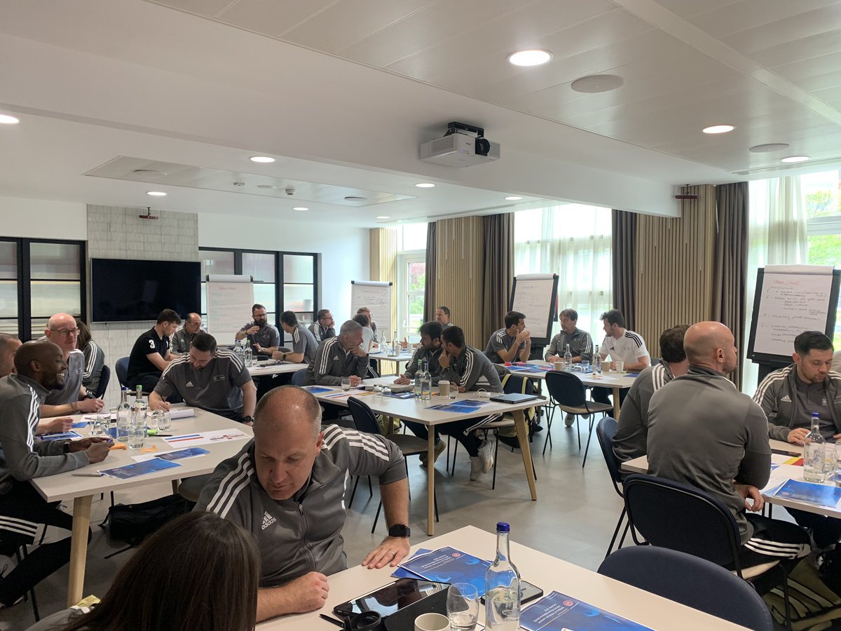 ross_kenny's tweet photo. Really enjoyable and insightful few days in @England HQ on a @UEFA  Share Fitness event with @ClareConlon13 https://t.co/k7T1QrvjUK