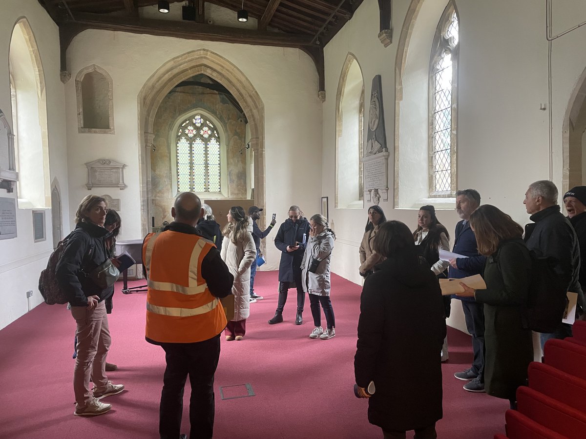 Project team in a historical tour at the Open University!