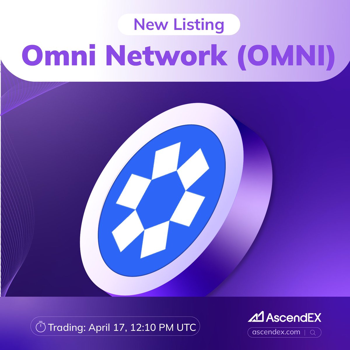 💥AscendEX, Türkiye'nin en büyük @OmniFDN ($OMNI) OMNI/USDT işlem çifti altında listeleniyor. Detaylar aşağıdaki gibidir: ✅Yatırma: Açıldı ✅Ticaret: 17 Nisan, 12:10 UTC ✅Çekilme: 18 Nisan, 12:00 UTC 📖Proje Tanıtımı👉 ascendex.com/en/support/art…... #OMNI #Kripto #AscendEX