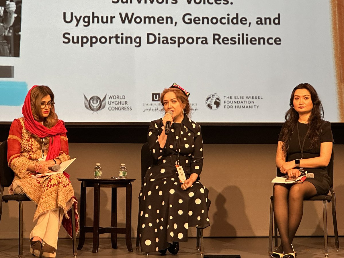 During the 'Disrupting Uyghur Genocide' Conference in NYC, camp survivor Mihrigul Tursun said, When I lost hope inside China’s concentration camp, a 17-year-old girl told me, “Stay strong, Uyghurs and supporters around the world will come and free us soon!” And that gave me hope