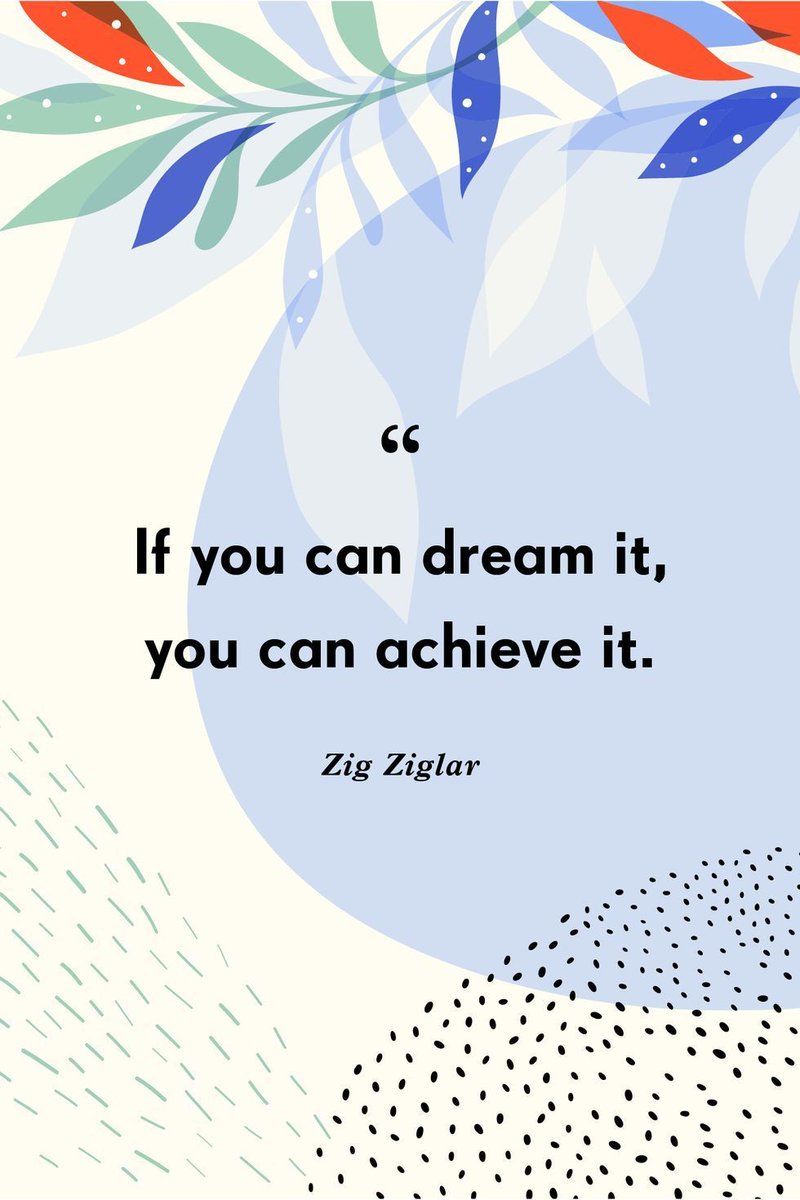 'If you can dream it, you can receive it.' - Zig Ziglar
#AchieveYourDreams #DreamsComeTrue #DreamBelieveAchieve