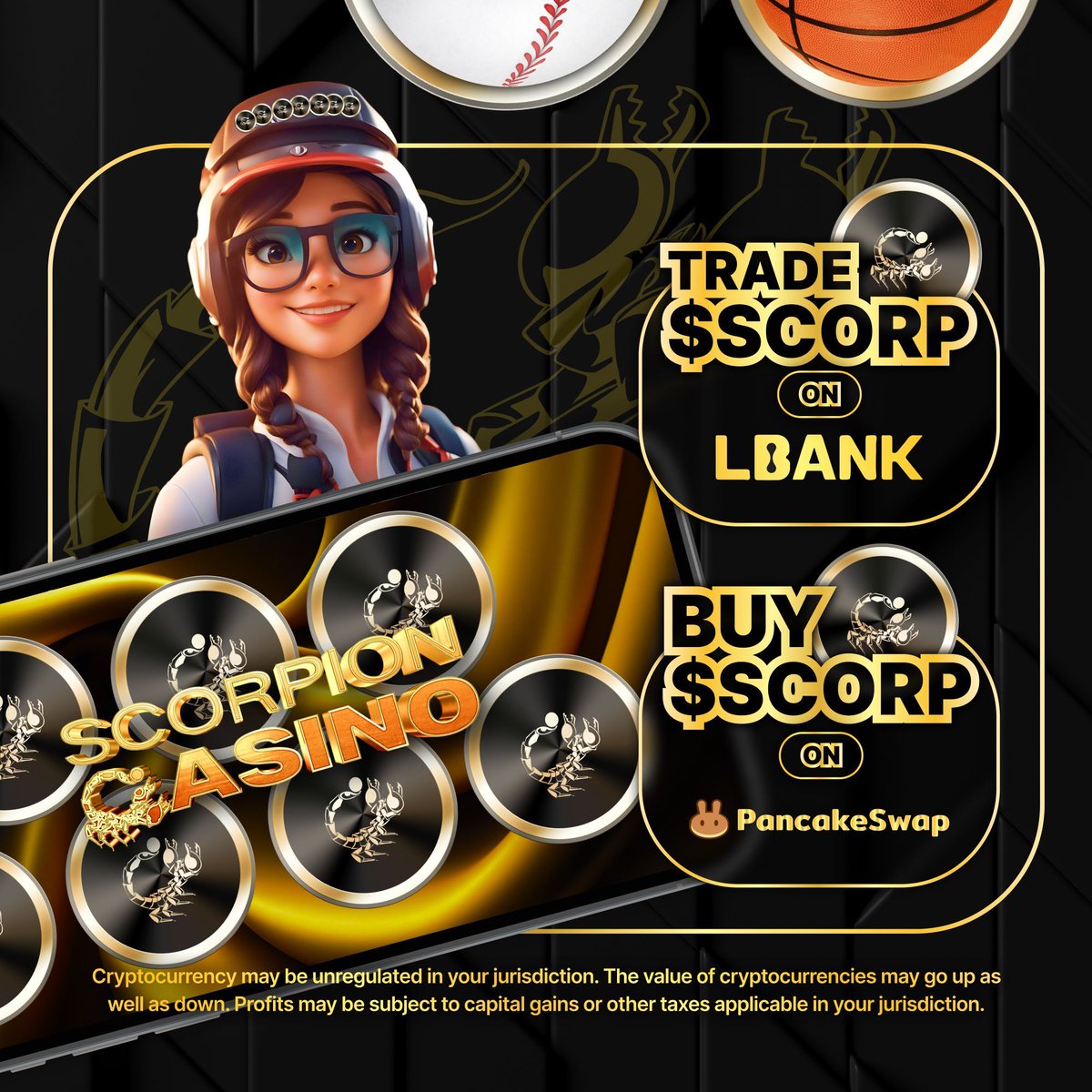 💰 Buy now on Pancakeswap HERE: 
buff.ly/3UlwSpf

💥 Trade $SCORP with Lbank now: buff.ly/3WmfuCv

It's an exciting time to be part of the $SCORP community! 🚀 Let's keep pushing forward together! 💼💼

Taxes: 0% Buy / 0% Sell 🚀

#CEXListing #ScorpionLaunch⭐️