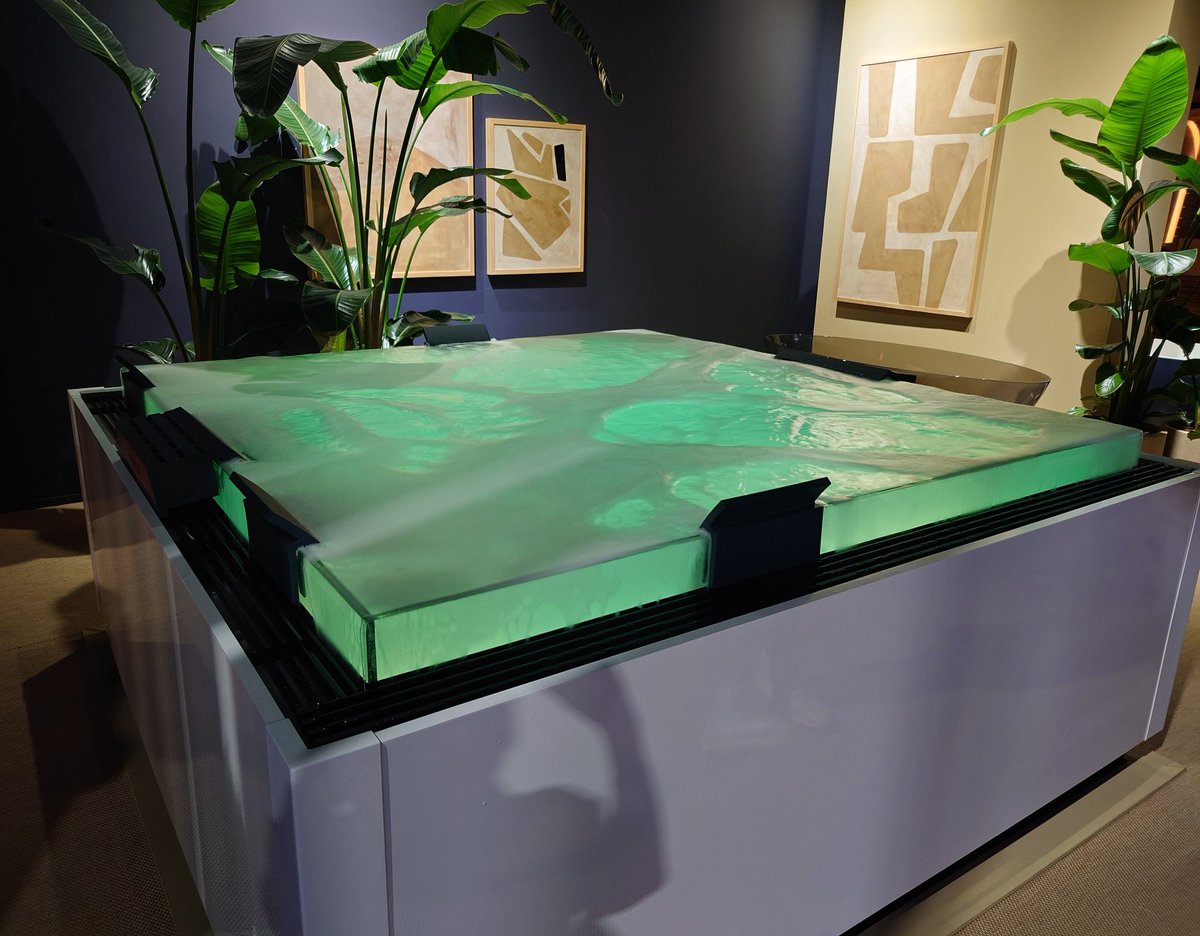 There's an innovative new spa from Treesse in association with Marc Sadler ... The stunning ICE model! @iSaloniofficial #spa #spas #hottub #hottubs #Wellness #Wellbeing #wow
