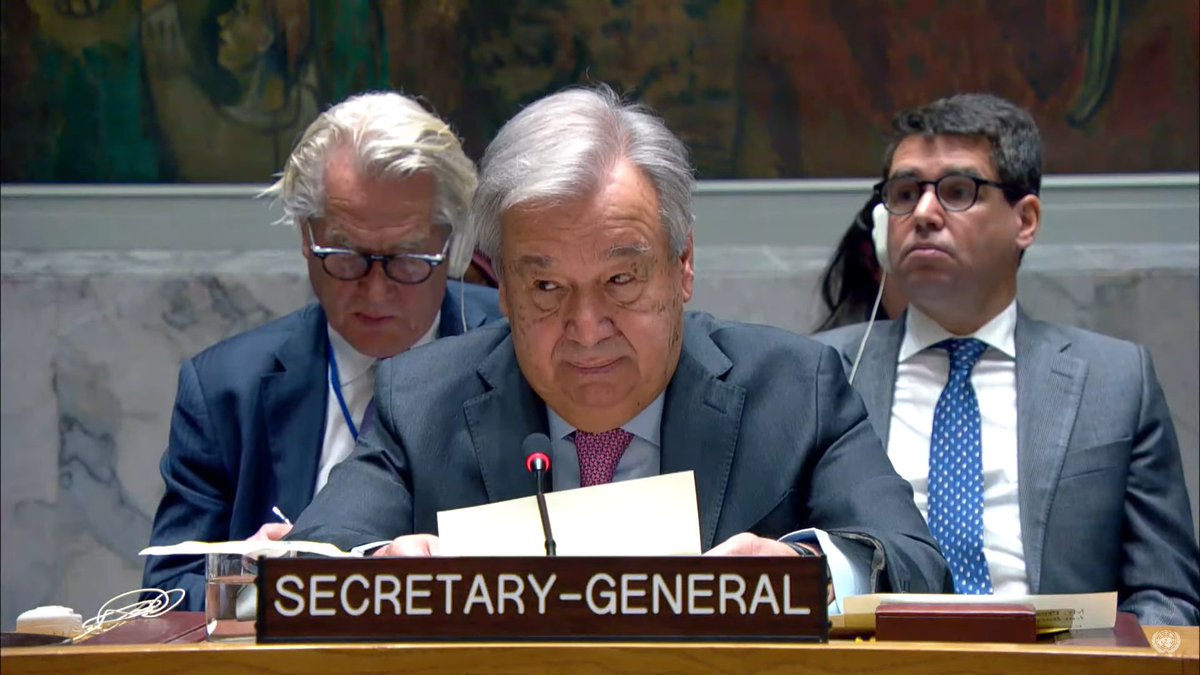 #Gaza: 'The ultimate goal remains a two-state solution – Israel and Palestine living side-by-side in peace and security, with Jerusalem as the capital of both states, on the basis of UN resolutions, international law and previous agreements' - UN chief @antonioguterres