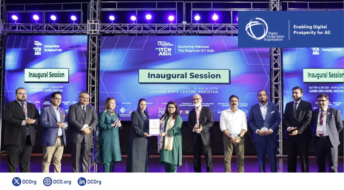 The DCO Secretary-General, Deemah AlYahya, served as a guest of honor and delivered a keynote speech at the 24th edition of ITCN Asia in Pakistan. This three-day event unites Pakistan's entire tech and startup scene, facilitating a dynamic environment for networking, knowledge