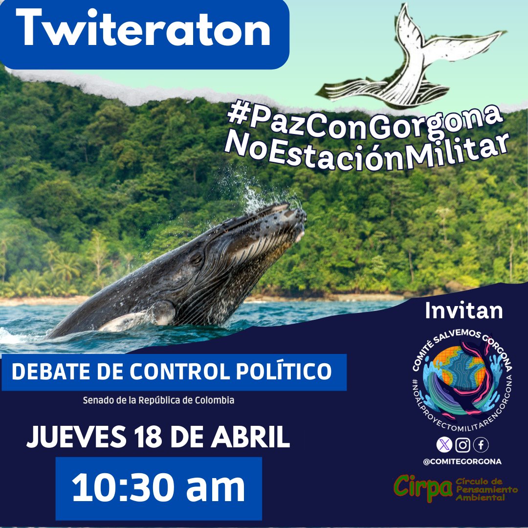 Hoy todos vamos con #PazConGorgonaNoEstaciónMilitar desde las 10:30 a.m.

SIGAN LA TRANSMISIÓN EN VIVO del Debate de control político al gobierno nacional en el <a href="/SenadoGovCo/">Senado de la República 🇨🇴</a> 👇🏾

youtube.com/live/rp3YF7oru…