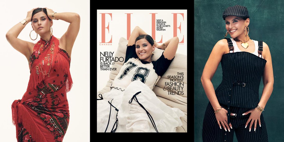 Nelly Furtado is on the cover of our new issue, on newsstands Monday, April 22. Here's what to expect in the new issue. ellecanada.com/culture/nelly-…