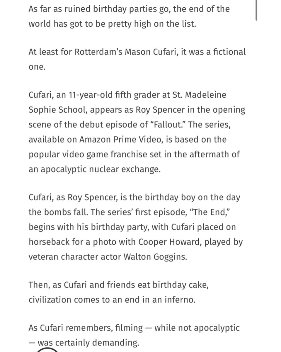 MasonCufari's tweet photo. Thanks @Adam_Shinder for the AMAZING article!! https://t.co/34pPinMrXj