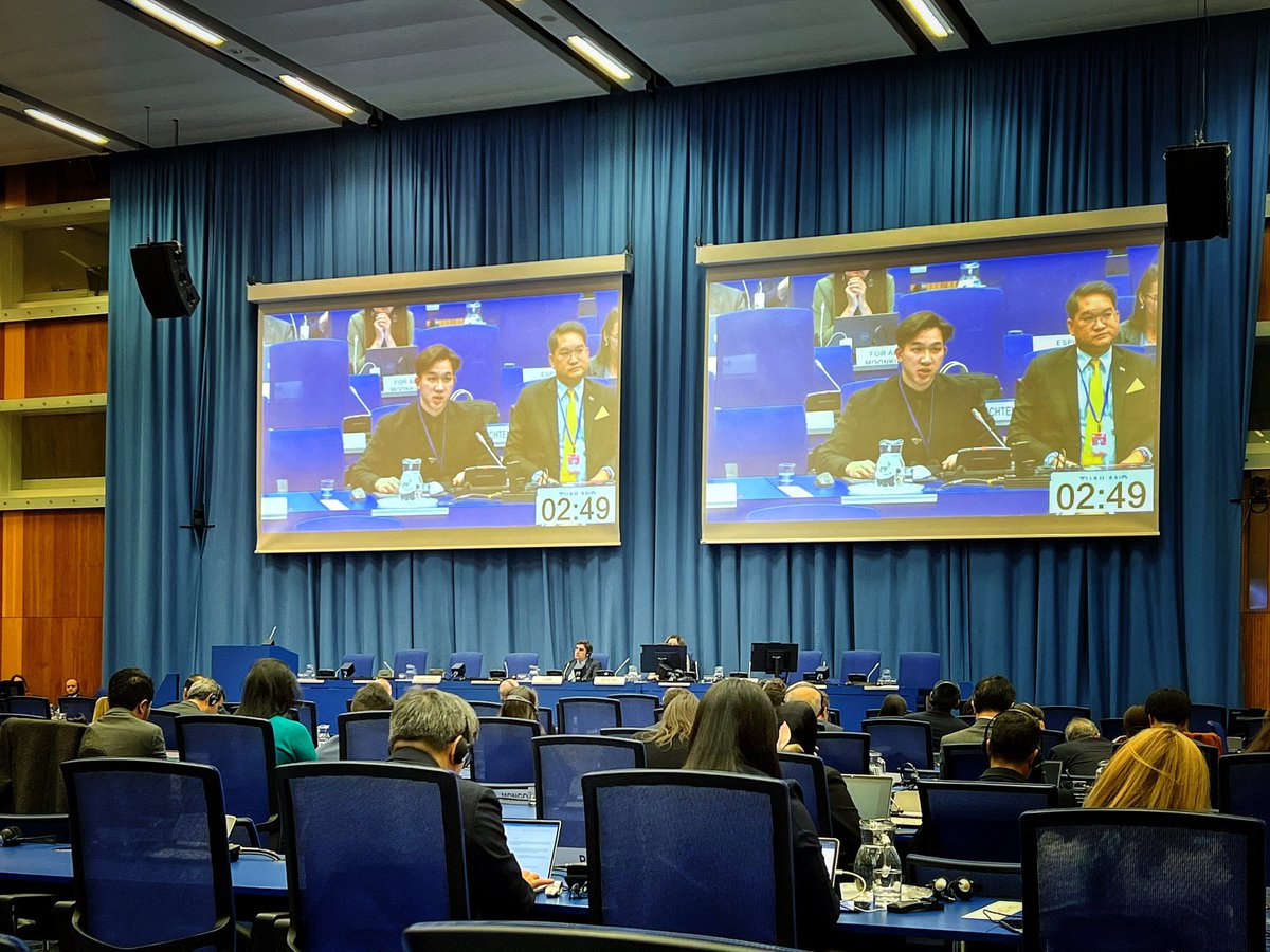 🇹🇭@GISTDA places an importance on fair & sustainable space resource exploration. 🇹🇭 supports cooperation on forming potential legal models for peaceful use, equitable access & protection of space resources. #COPUOS2024