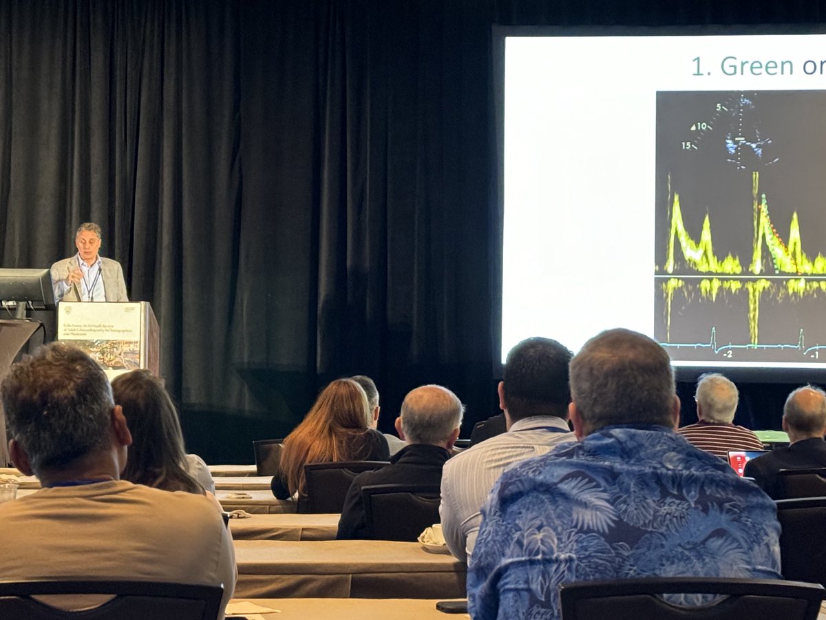 Steve Lester #EchoFiesta unlocking the keys to LV Diastolic Function. He say about how the Heart Relaxes - It is a good thing if “it sucks”⁦@RMankadMD⁩ ⁦@MayoClinicCV⁩ ⁦@jaredbird⁩