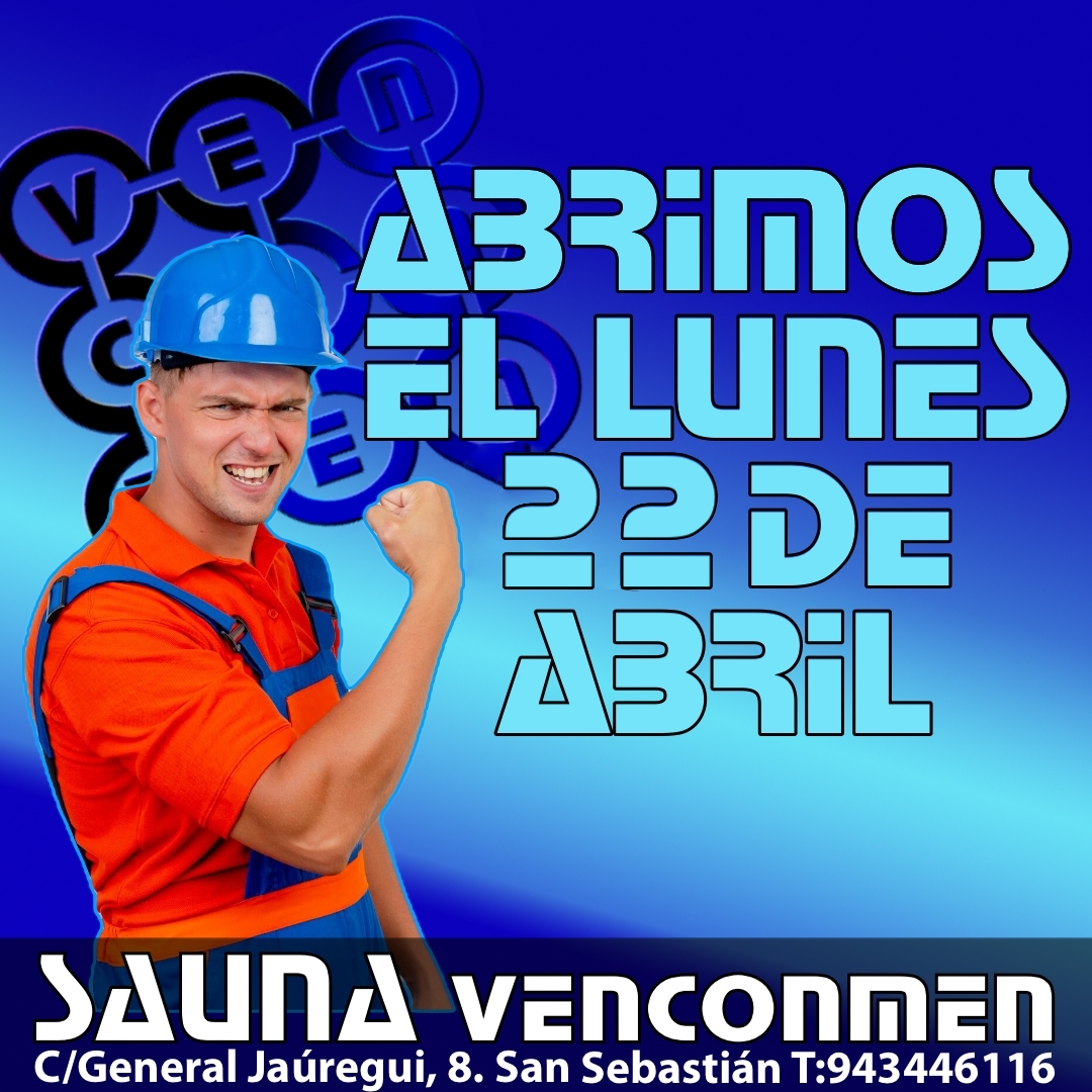 venconmen's tweet photo. CERRADO hasta el lunes 22 de Abril
POR REFORMAS
Estamos trabajando con mucho amor en las reformas.
San Sebastián - Donostia
C/ General Jaúregui, 8
#gaysauna #beargay #Gaybears #gayguipuzcoa #donosti #euskalgay #paysbasque #iparralde #soduest #navarra #VenConMen https://t.co/fkDgx5byrd
