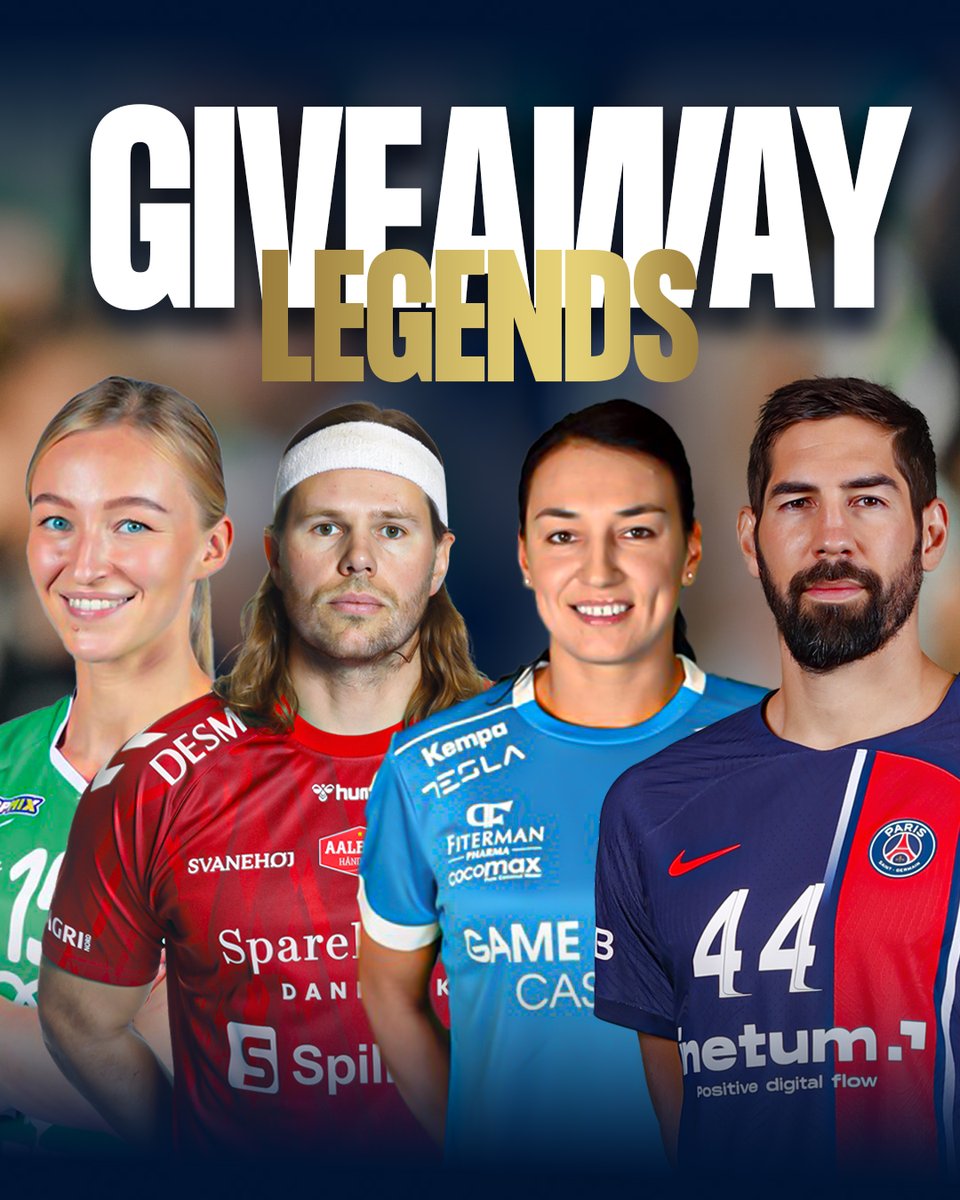 ⚠️ 𝐆𝐈𝐕𝐄𝐀𝐖𝐀𝐘 🎉 | HUGE #giveaway only for #ehfcl LEGENDS! Do you want to win the jerseys of: ➡️ Stine Oftedal ➡️ Mikkel Hansen ➡️ Cristina Neagu ➡️ Nikola Karabatic Join here 📲 instagram.com/EHFCL