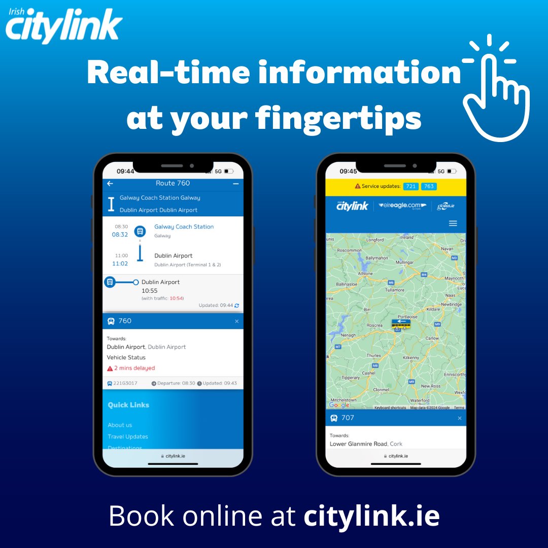 Bus. Tracking. Is. LIVE. It's been one of your most requested features and finally we are happy to share our updated version with you! 🚌🗺️ Follow this link to check it out: citylink.ie/track-my-bus/