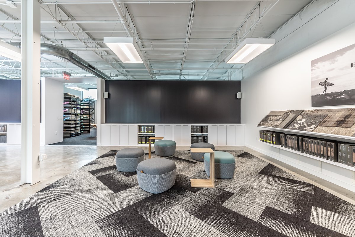 PlanInteriors's tweet photo. We recently completed a redesign project for Bentley Mills, a commercial carpet industry leader that is committed to sustainability and luxury. Check out our portfolio to learn more about how their new Atlanta space turned out: https://t.co/4nhEwLXBT9 https://t.co/xecDdPC16y