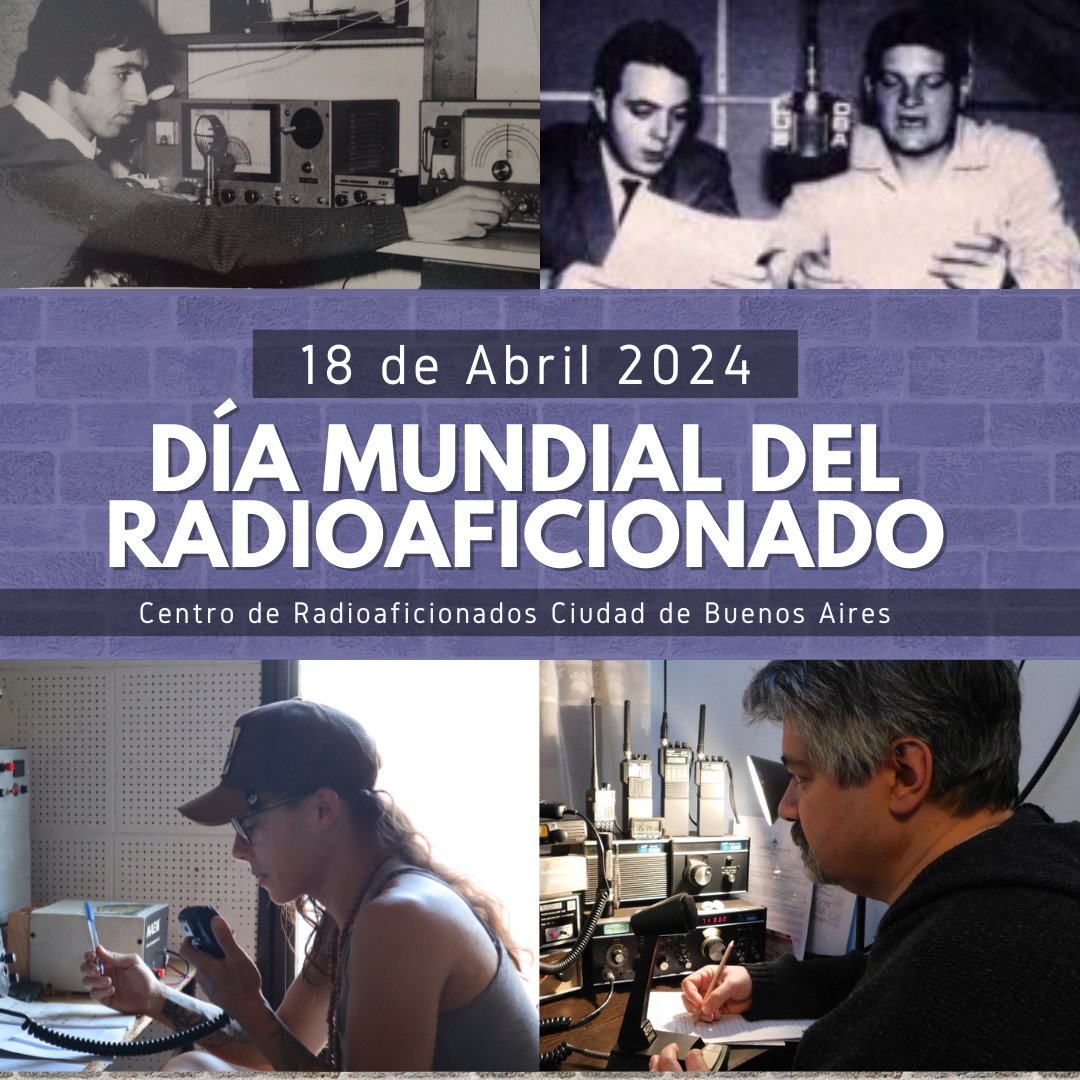 El 18 de abril de 1925 se creó en París la Unión Internacional de Radioaficionados (IARU); desde esa fecha se conmemora cada año el Día Mundial del Radioaficionado en reconocimiento a todos aquellos que participan de esta gran comunidad.

#LU5CBA #RADIOAFICIONADOS #RADIOAFICION
