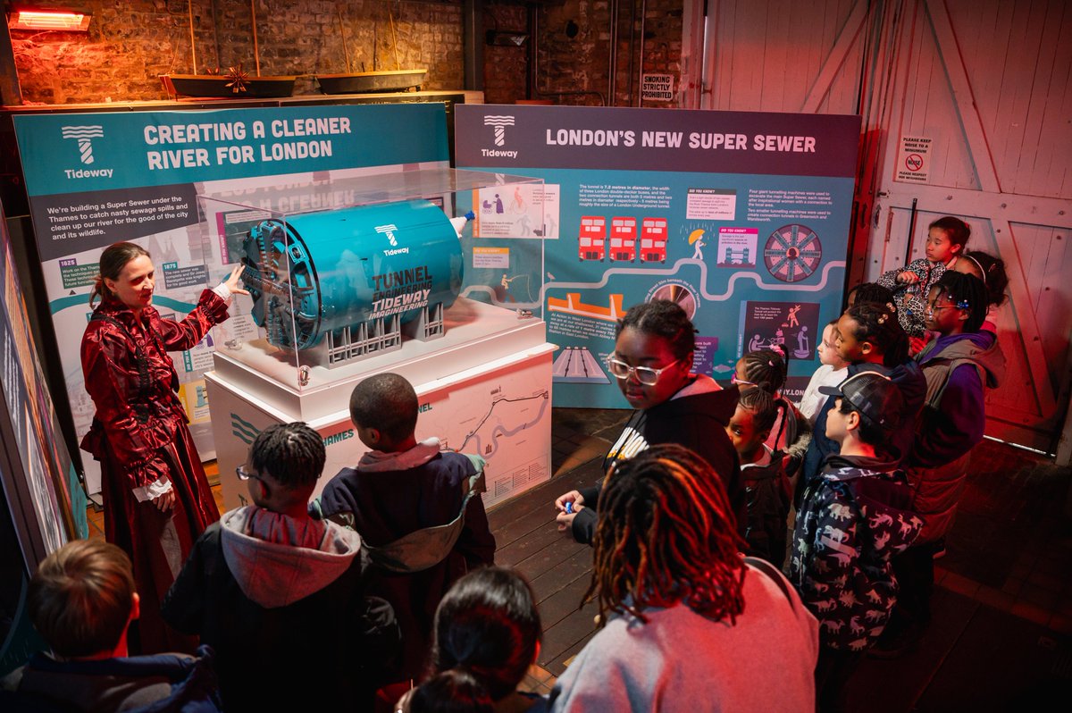 Future tunnellers? ⛏️ The @BrunelMuseum hosted an Easter Holiday Club and the children loved hearing about the @TidewayLondon project as part of the 'Tunnelling Today' exhibition