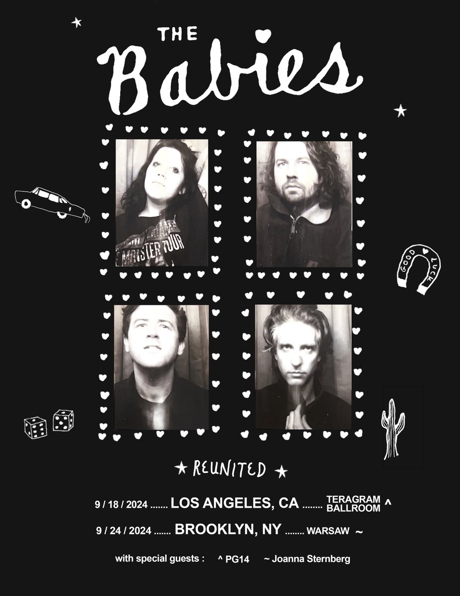 THE BABIES 2024: Playing shows in Los Angeles and New York this September. No new music, and no further plans at this time - just these two shows on either American coast. Tickets on sale tomorrow at 10 AM local 📷! Poster by @anna_st_louis Tix: kevinmorby.com/tour