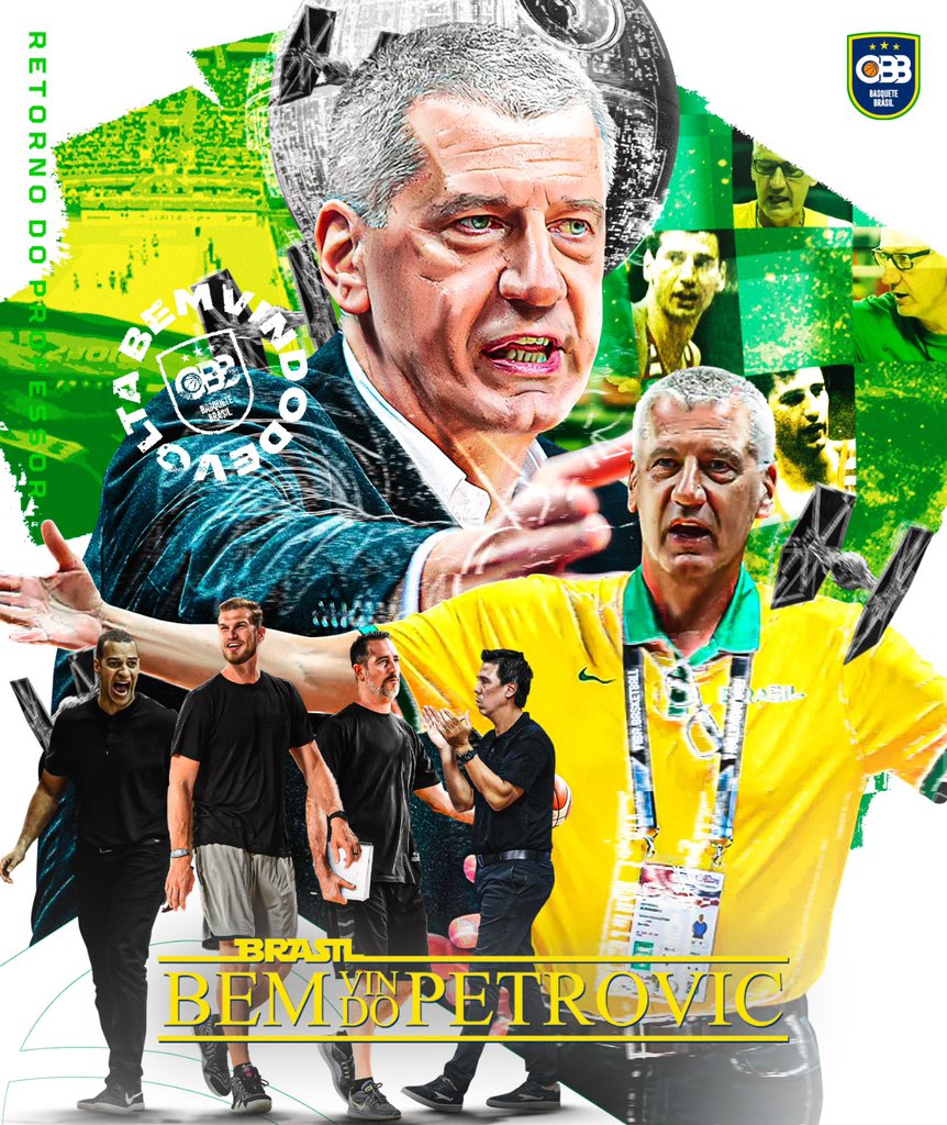 Aleksandar Petrovic assume a Seleção Brasileira masculina para o Pré-Olímpico da Letônia, ao lado de Tiago Splitter, Helinho Garcia, Bruno Savignani e Demétrius Ferracciú como auxiliares! 🏀O Brasil joga o Pré-Olímpico na Letônia entre os dias 2 a 7 de julho. Na primeira fase,…