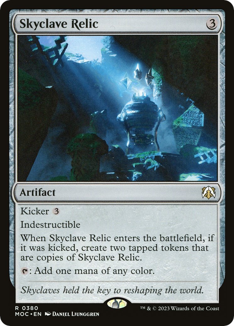 mtgtwe's tweet photo. @golgariguy @MTGGoldfish It's like a green Skyclave Relic, not the best but reliable
I think it's good in landfall or 3+ colors decks, hitting non basic is a nice upside sometimes even if it's random 
Probably not worth in higher power tables but my regular group is slow enough for this https://t.co/uyMj2HghFh