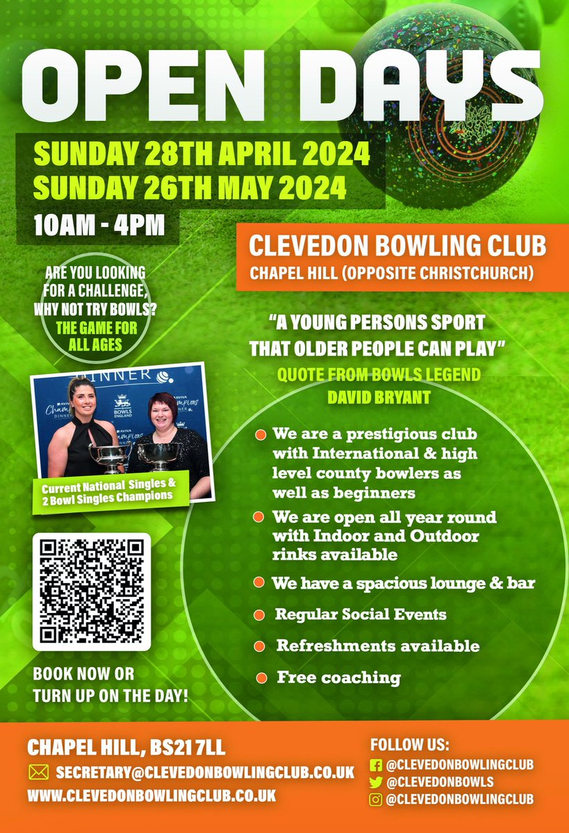 ✨️SUNDAY 28TH APRIL 10-4✨️ Come and have a go at Bowls and see what we have to offer!