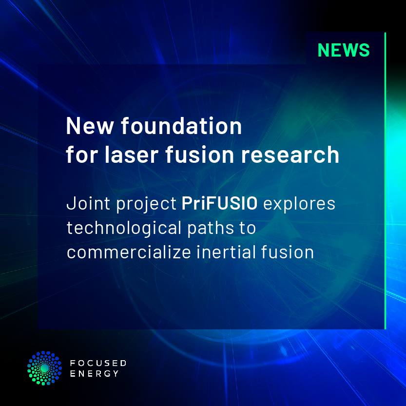 We are part of PriFUSIO. The 18 Mio. EUR @BMBF_Bund funding project of  7 industrial partners + 3 research institutes is focused on developing key technologies essential for #fusion power plants. @MarvelFusion @SCHOTT_AG @Heraeus @LayerTec @TRUMPF_News @Fraunhofer_IOF