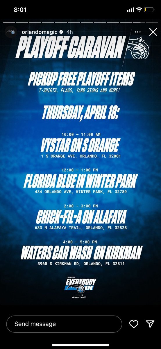 HotCoffeeBurns's tweet image. Thanks @OrlandoMagic!

#EverybodyIn