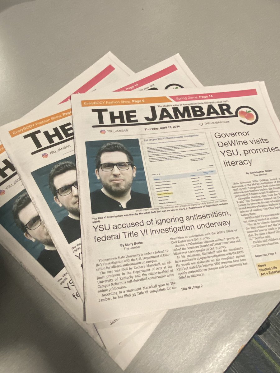 YSU is under a federal Title VI investigation for alleged antisemitism on campus. Read the story by Molly Burke for the details.

#ysu #thejambar #jambartv
