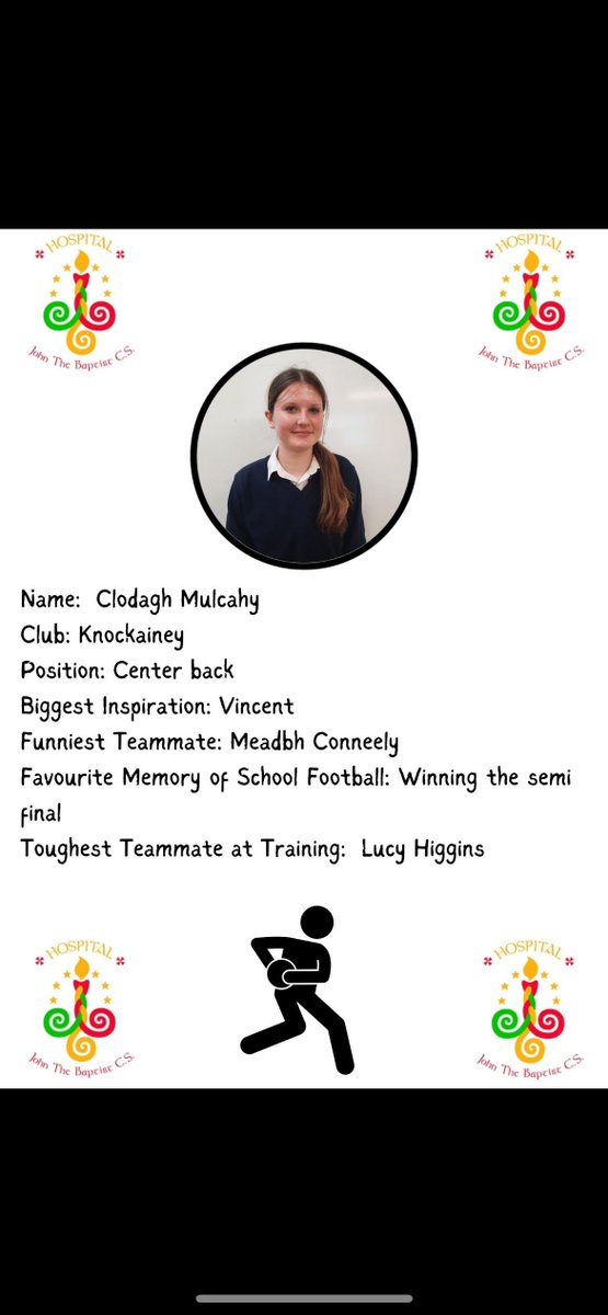 Meet Our Captain!! Get to know our captain Clodagh Mulcahy before the 1st year football county final tomorrow. Throw in is at 12.30pm in Mick Neville Park, Rathkeale. Thanks to the TY media production team for putting this together.