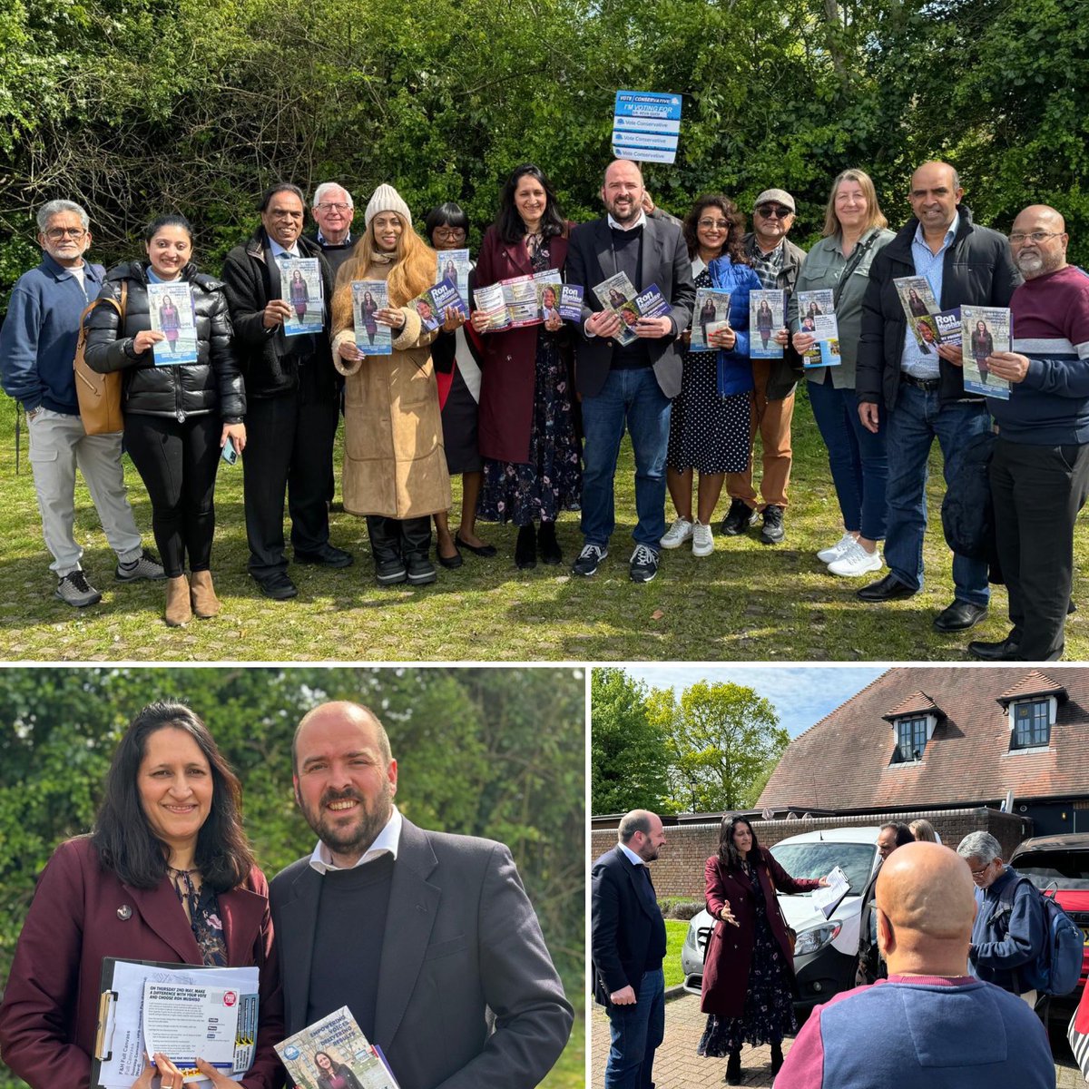 Fantastic campaign session in Feltham & Heston with our brilliant candidate, local GP @Reva_Gudi & @FHConservative out for @RonnieMushiso for @councillorsuzie Voters had a clear message - it’s time to get Khan out Whether it’s crime, ULEZ or pay-per-mile, Londoners are sick of