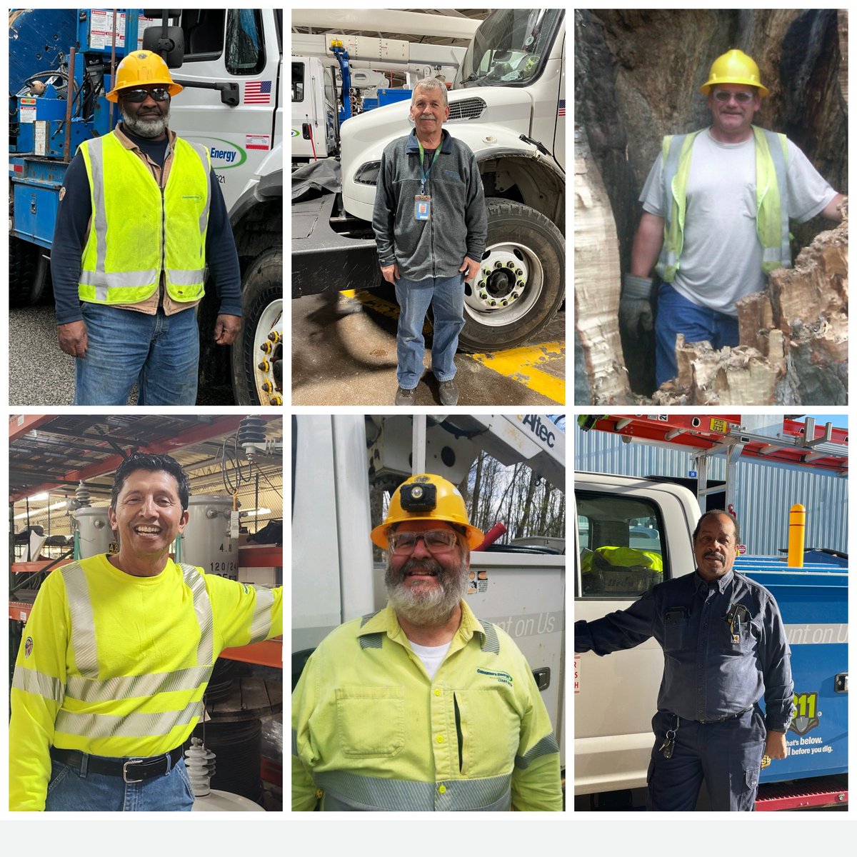 GarrickRochow's tweet image. Happy #LineworkerAppreciationDay from @ConsumersEnergy! Through rain, snow, wind, and hot summers - our teams show up every day for our customers. We owe them a huge THANK YOU FOR YOUR SERVICE! These co-workers have been with us for 40 or more years! #ThankALineworker
