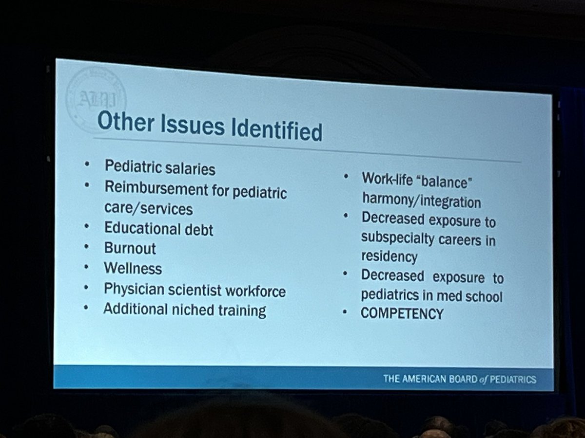 Which of these factors are causing fewer medical students to go into pediatrics? #appdspring2024 @APPDconnect @ab_peds @amspdc